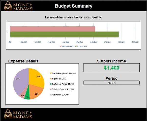 Living Budget Template - Image 2